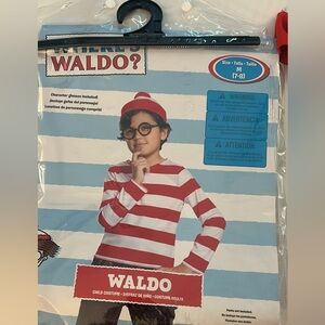 Waldo Child Costume with Glasses